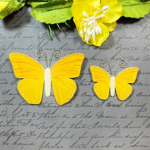 Paper Butterfly Embellishments Butterfly Die Cuts Scrapbooking Wedding Decor Home & Party Decor Walking On Sunshine image 5