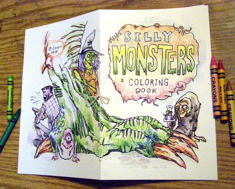 Silly Monsters, a Coloring Book image 1