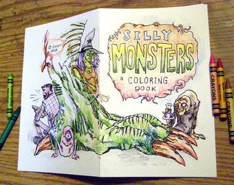 Silly Monsters, a Coloring Book