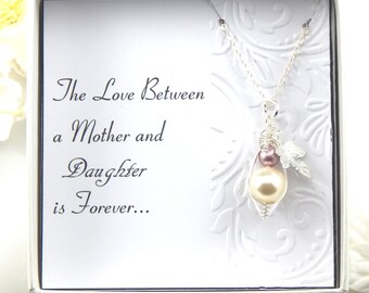 Baby Mother And Daughter Necklace, Mother and Daughter Two Peas In A Pod Necklace, Mothers Necklace, Baby Shower Gift