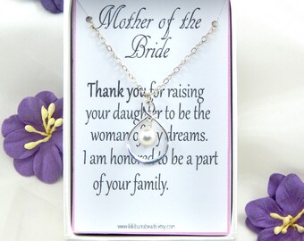 Mother Of The Bride Necklace,Mother of the Bride Necklace Gift from Groom,Mother in Law Gift, Mother of the Bride Gift