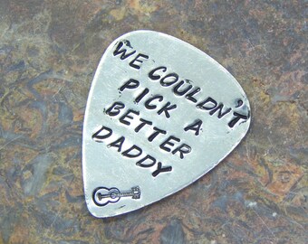 Fathers Day Gift, Hand Stamped Guitar Pick,Plectrum,Gift For Dad,Husband Gift,Grandfather Gift,Uncle Gift,Brother