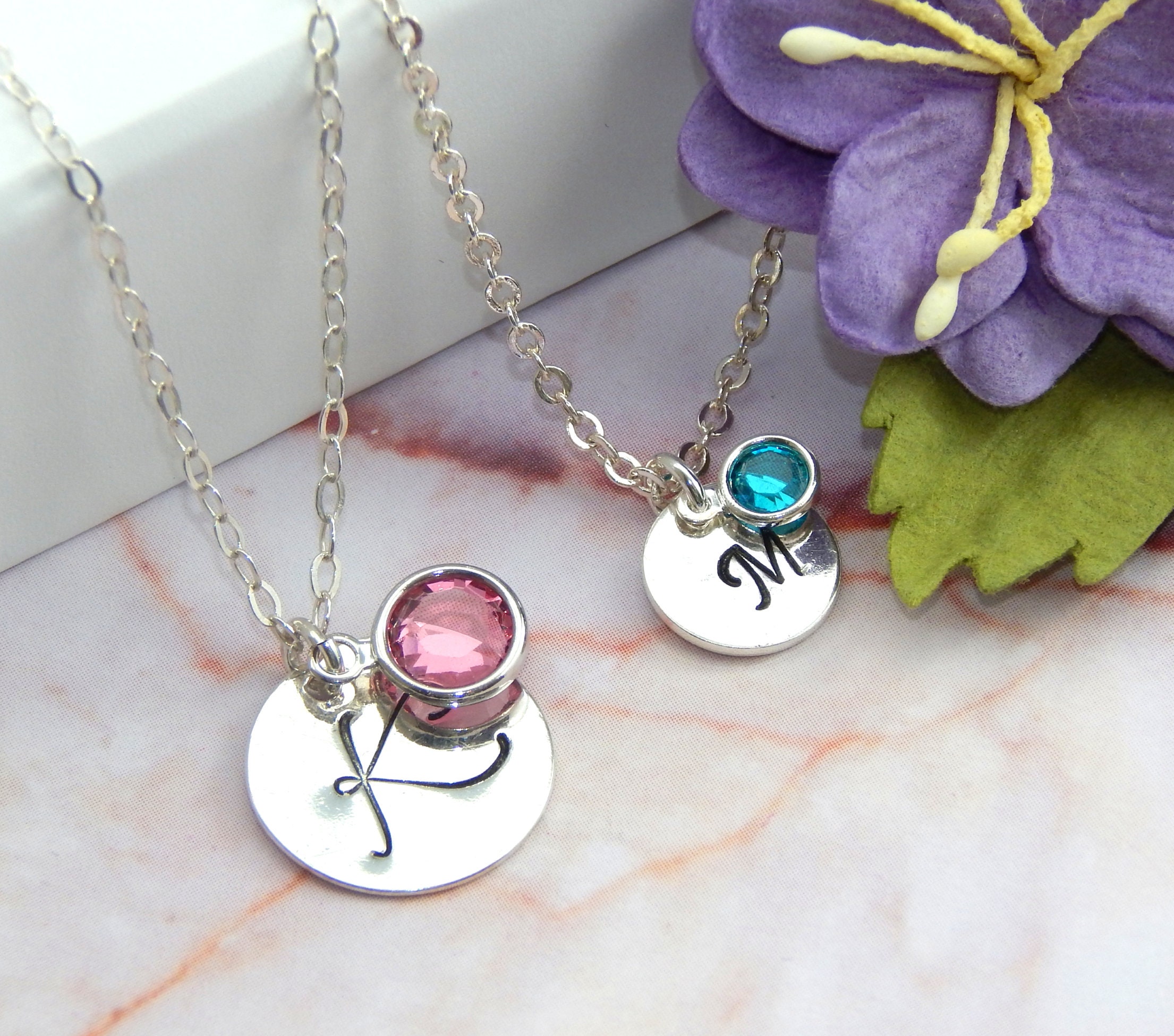 Mother and Daughter Necklace Setmother 