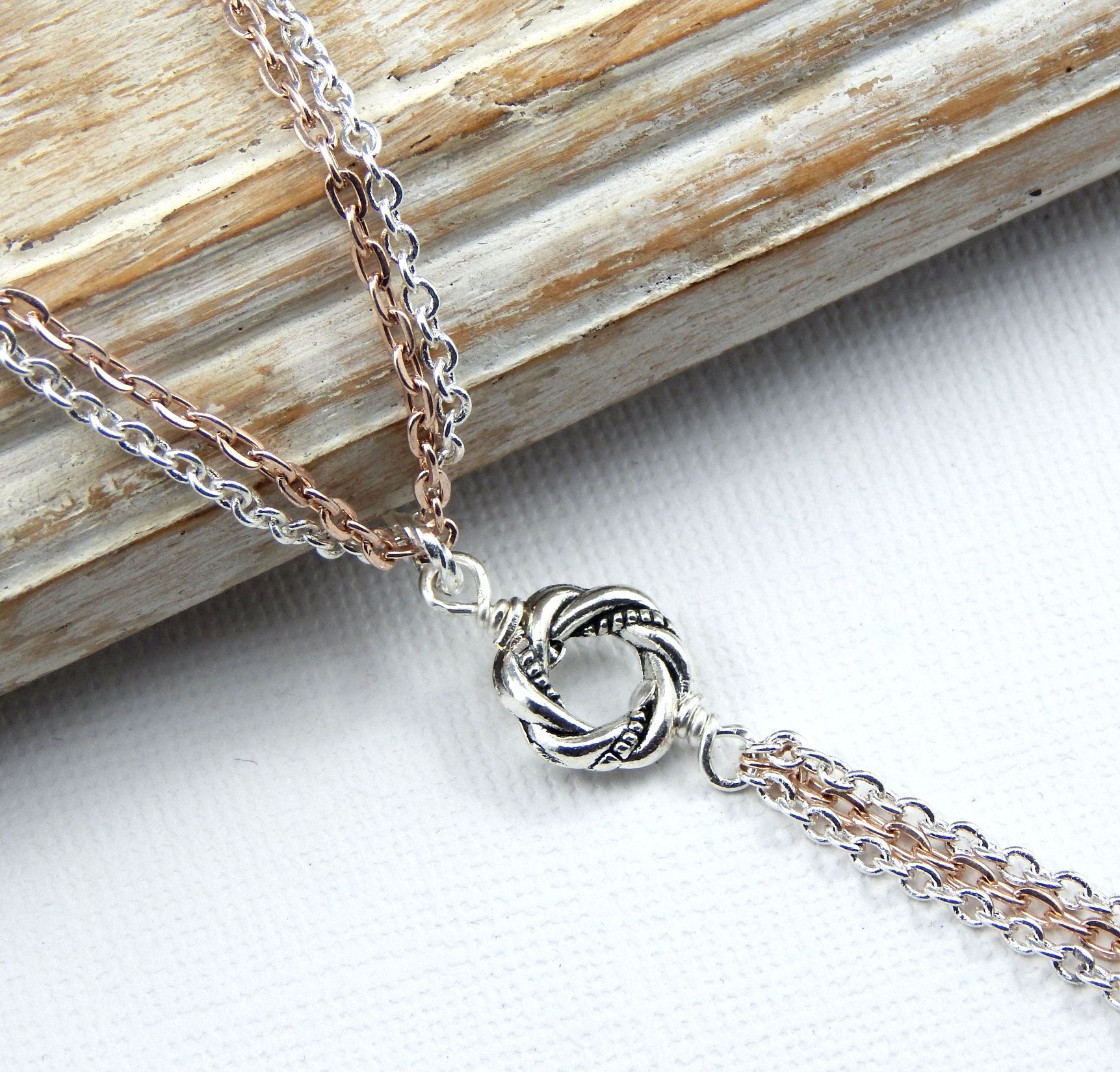 Algerian Love Knot Necklacerose Gold 