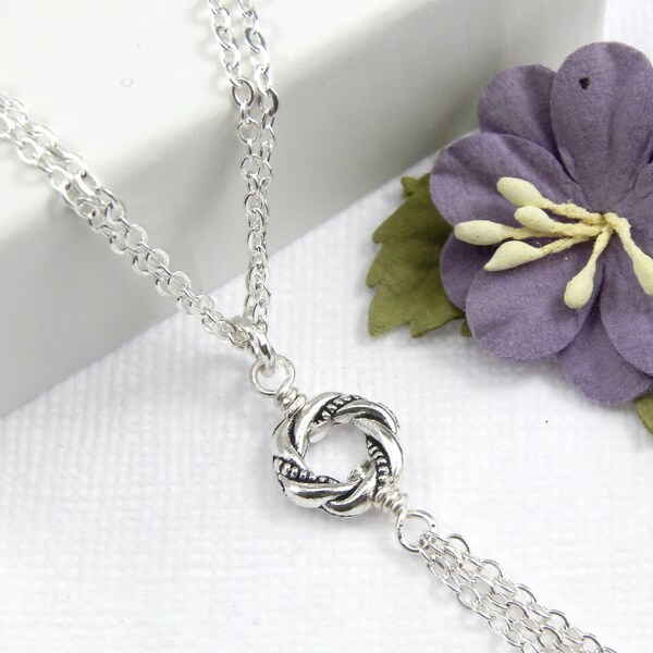 Love Knot Necklace Etsy