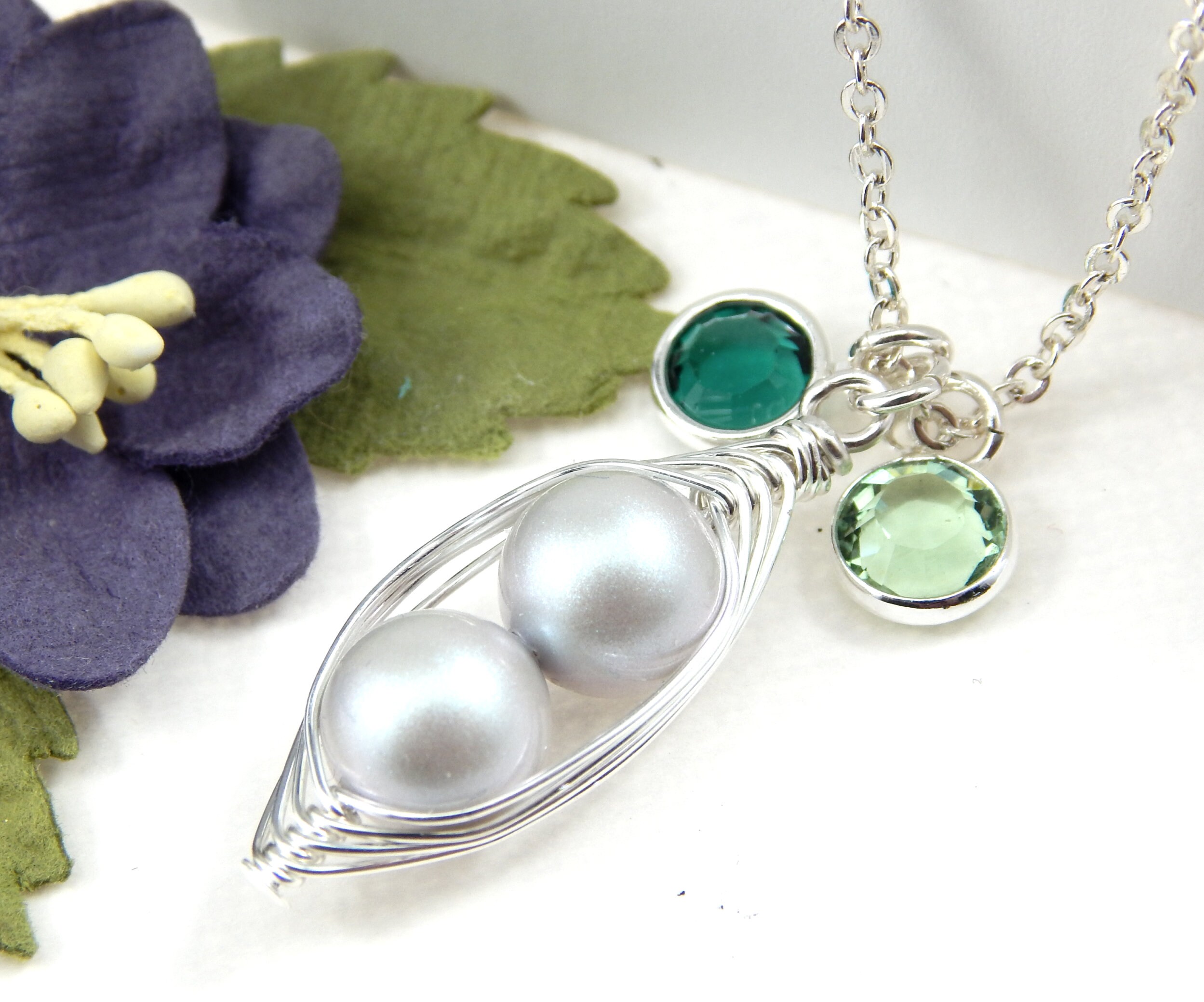 Peas in A Pod Necklacetwo Peas in A Pod 