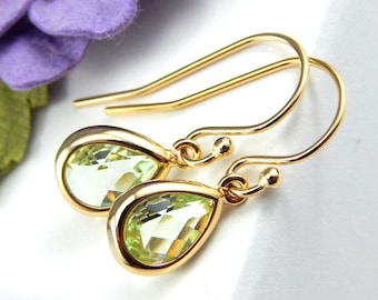 August Gold Birthstone Earrings,Birthstone Earrings,August Birthday Gift,Birthstone Jewellery