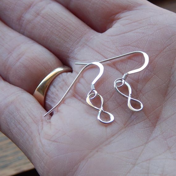 Infinity drop earrings outlet