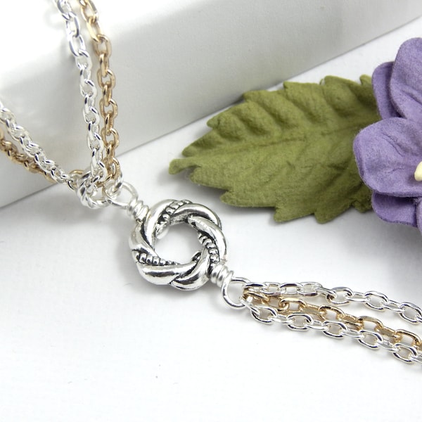 Algerian Love Knot Necklace, Love Knot Necklace