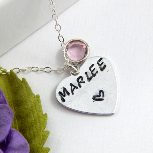 Personalised Disc Necklace Name Jewelry 