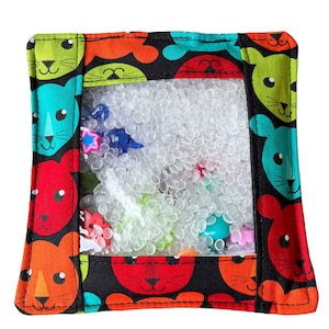 Tiger Print I Spy Sensory Bag: Travel Quiet Time Activity