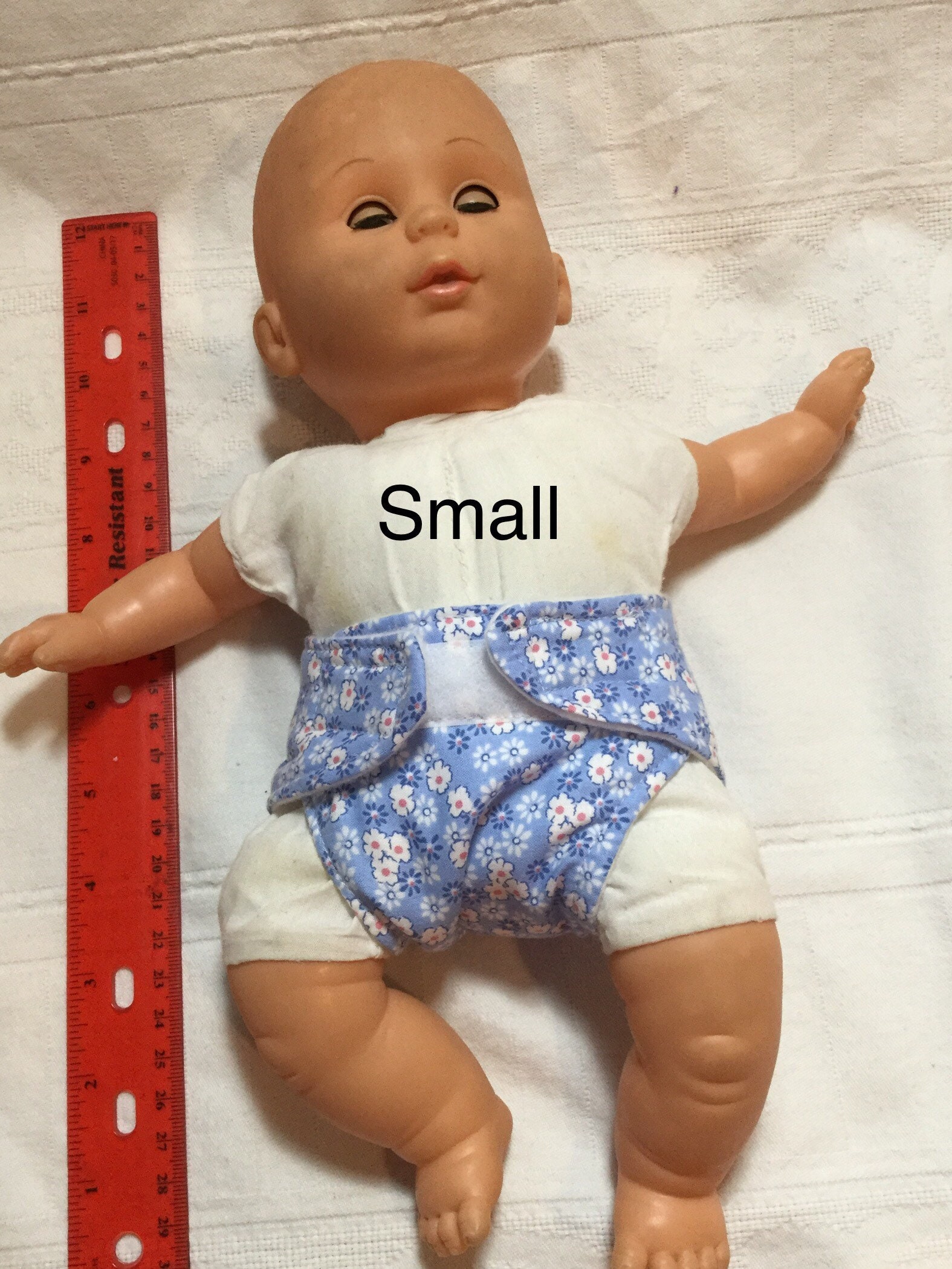 Baby Doll Cloth Diapers Small Size Pink Polka Dot Yellow Etsy