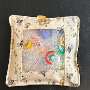 Flowers and Bees I Spy Sensory Bag: Travel Fidget Toy