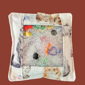 I Spy Sensory Bag: Cats on Cream, Travel Fidget Toy
