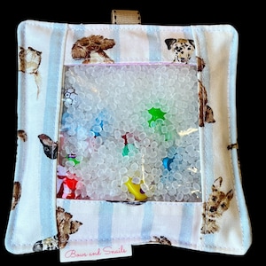 I Spy Sensory Bag: Dogs on Cream, Travel Fidget Toy
