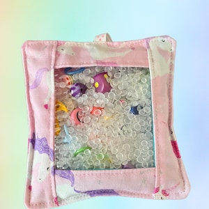 Pink Unicorn I Spy Bag: Sensory Seek & Find Travel Toy