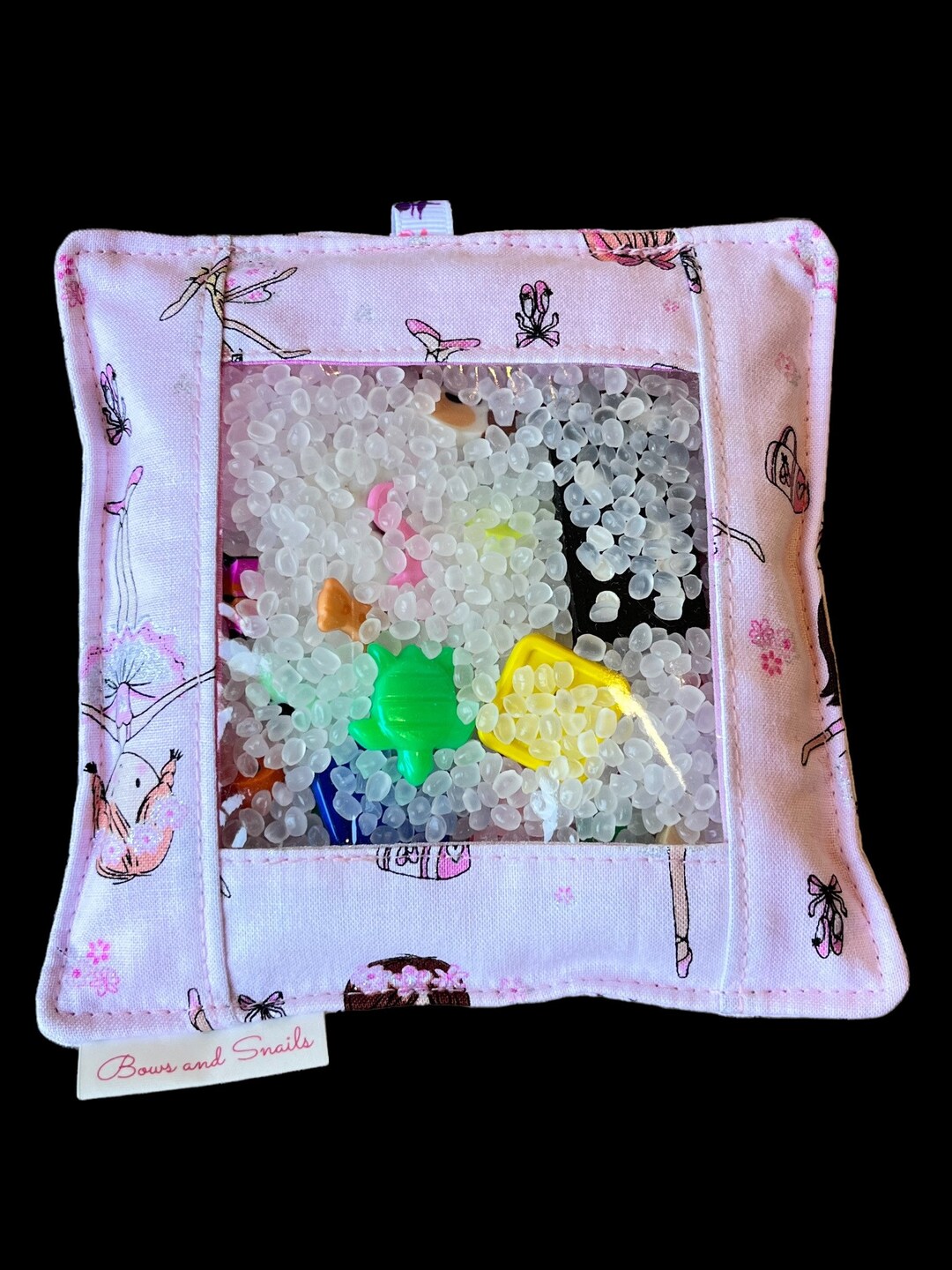 I Spy Sensory Bag - Pink Ballerina - Travel Seek and Find Bag - Fidget ...