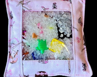 Pink Ballerina I Spy Sensory Bag - Travel Seek and Find Bag - Fidget Bag - Eye Spy Bag - Ready to Ship