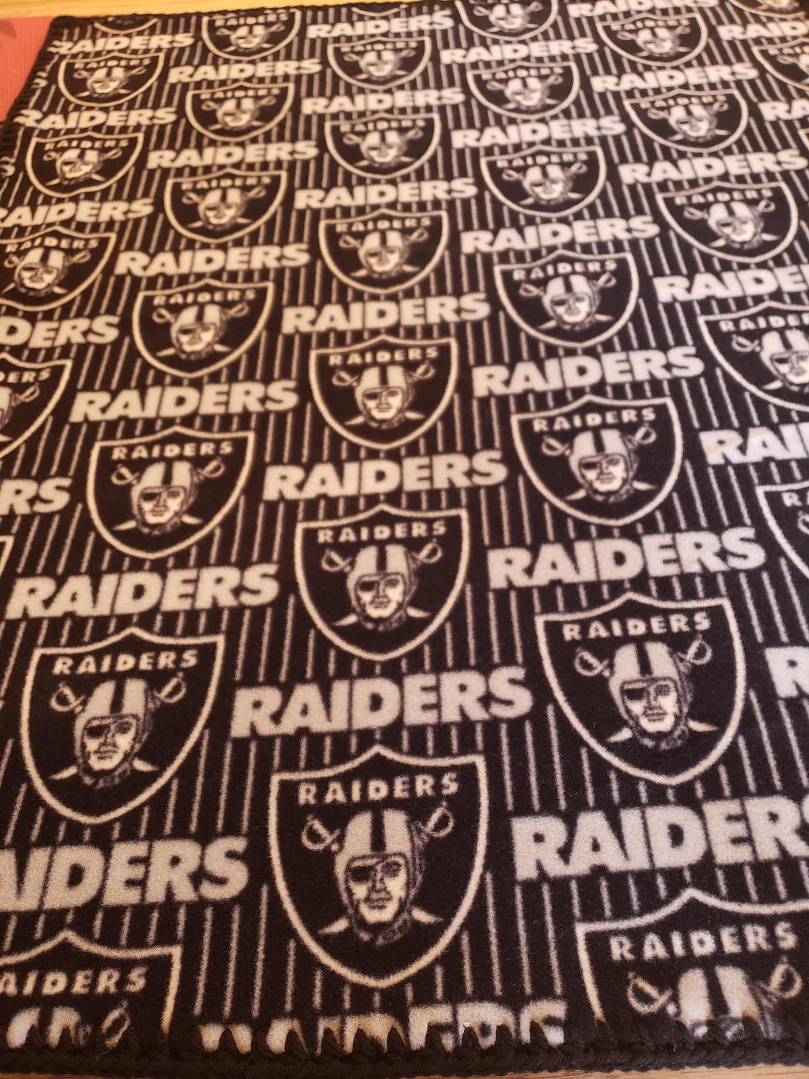 Las Vegas Raiders Fleece Baby Blanket W/ Matching Raiders Bib Etsy