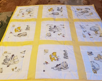 Winnie the Pooh & Friends Baby Quilt yellow