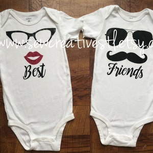 Baby Best Friends Bodysuit Set image 1