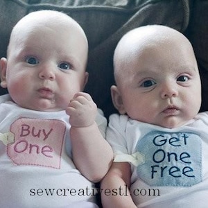 THE ORIGINAL Buy One Get One Free Twin Onesie Set image 3