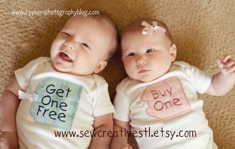 THE ORIGINAL Buy One Get One Free Twin Onesie Set image 1