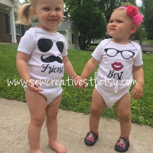 Baby Best Friends Bodysuit Set image 3