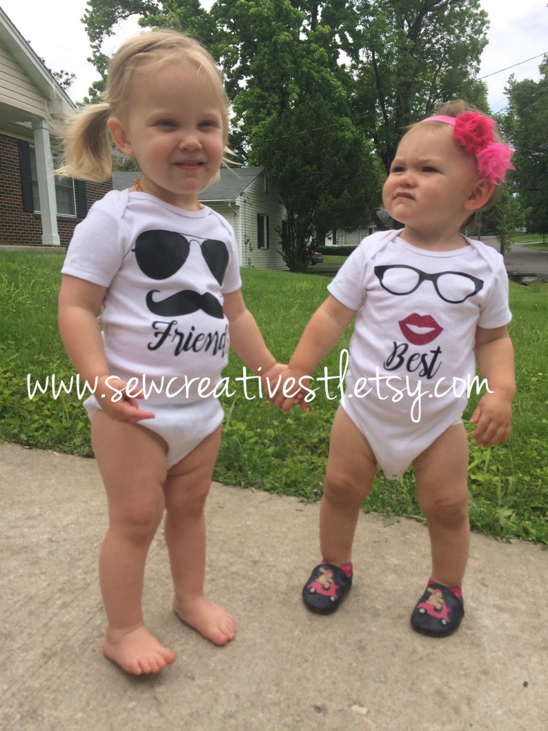 Baby Best Friends Bodysuit Set image 3