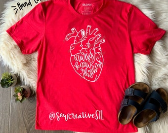 Nurses Know Rhythyms Anatomical Heart Tee