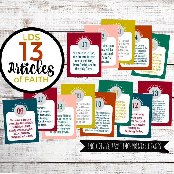 LDS 13 Content material of Religion, Electronic Down load, 8.5x11 within. Printable Internet pages photo relating to 13 Articles of Faith Printable known as LDS 13 Written content of Religion, Electronic Obtain, 8.5x11 within. Printable Web pages