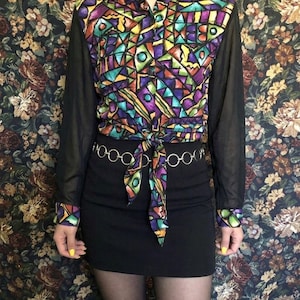 90s Sheer Shirt - Etsy