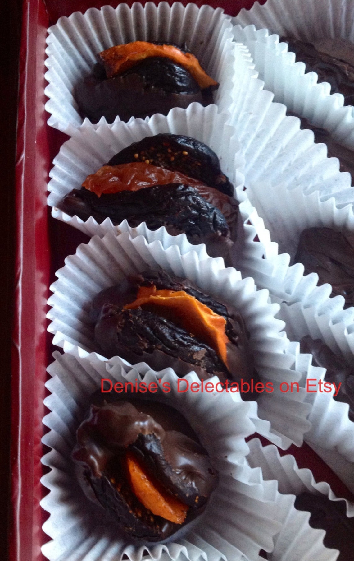 Chocolate Covered Dried Mission Figs From Denise's Etsy
