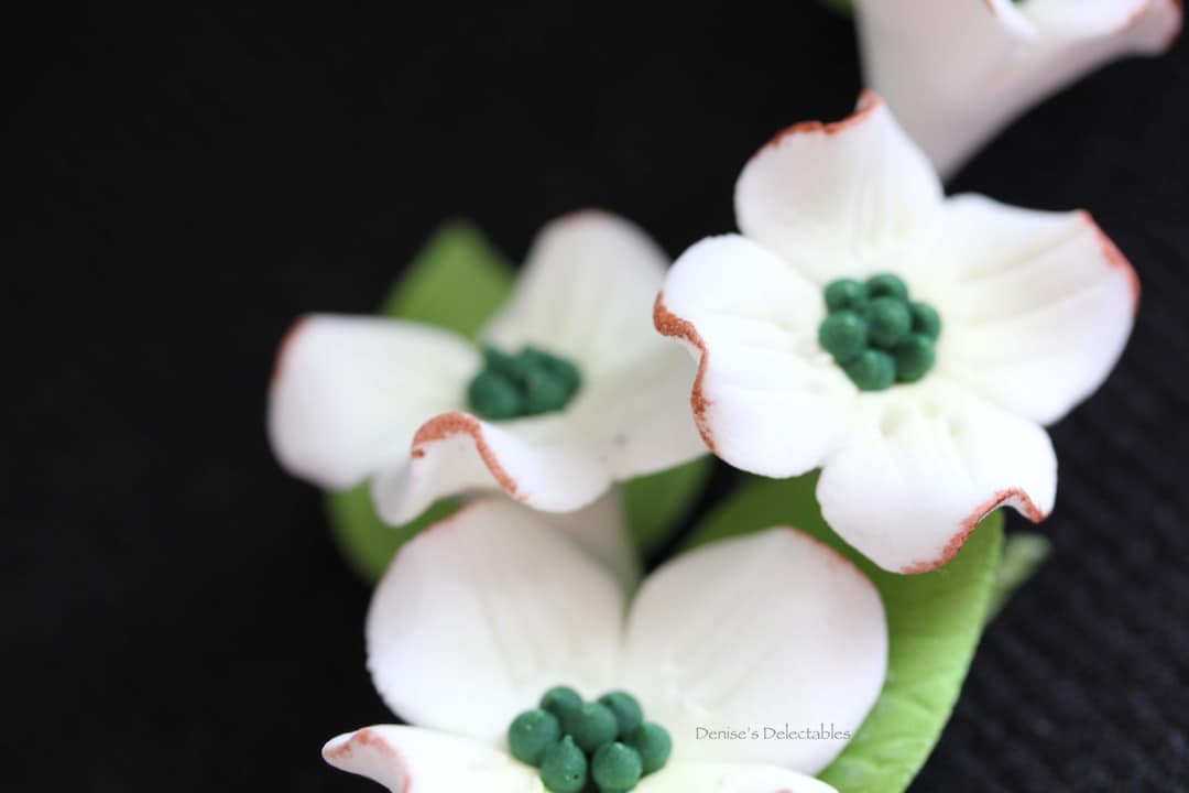 Dogwood Gum Paste Flower Bouquet Wedding Cake Decoration Etsy