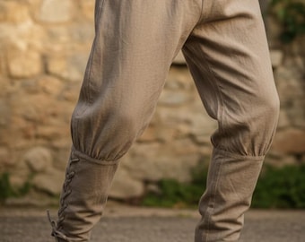 Renaissance Pants for Men – Medieval Viking Trousers, LARP Costume Pants, Pirate Pants, Fantasy Clothing, Renaissance Fair Outfit
