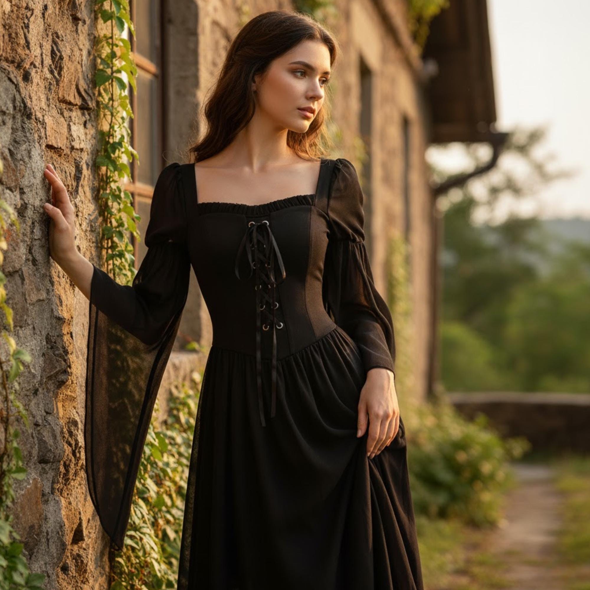 Witch Dress With Corset - Etsy Witch Dress With Corset - Etsy