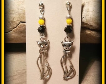 Orecchini Gatto Etsy