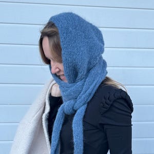 Strickmuster PDF / Anleitung für eine gemütliche Balaclava Cowl / Kapuzenschal / DIY Warmer Schal