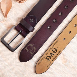 Personalized Leather Belt, Leather Belt for Anniversary, Unique Boyfriend Gift, Father's Day Gift,Personalized Leather Belt Anniversary Belt