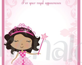 Pink Princess - DIY Thank You Card