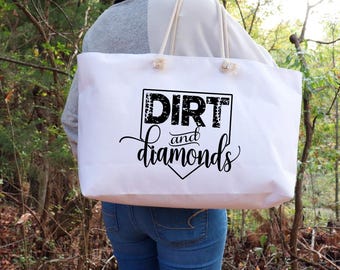 Dirt and Diamonds Baseball / Softball Weekender Bag