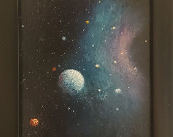 Divine Light Space Painting étoiles, lumière douce, planètes