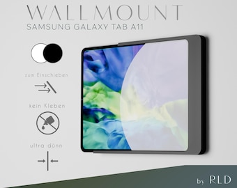 Samsung Galaxy Tab A11 Wall Mount | Designer Wall Mount | Tablet Wall Mount, Smart Home, Slim, Modern, White/Black, Sliding, Slide In