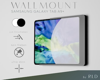 Samsung Galaxy Tab A9+ wall mount | Designer wall mount | Tablet wall mount, smart home, slim, modern, white/black, sliding, slide in
