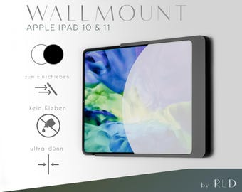 Supporto da parete per iPad 10 e 11 (A16, 2025) | Supporto da parete di design | Supporto da parete per tablet, Smart Home, sottile, moderno, scorrevole