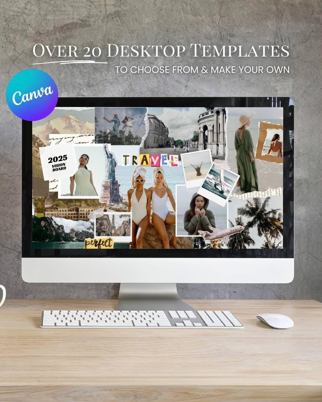 Vision Check Paper 2025 Printable Vision Board Bundle With 2000 Printable Photos ...