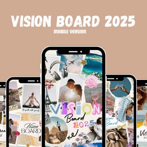 2025 Vision Board Printables - Powerful Pictures, Quotes, Words and Affirmations to Create Dream Boards |  Instant Download