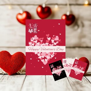 Cartão de Dia dos Namorados para Imprimir | Cartão Galentines para Download Instantâneo | Cartão Mon Cheri | Cartão Estético Bonito para Imprimir | Download Instantâneo