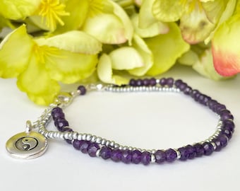 Dainty Amethyst Bracelet