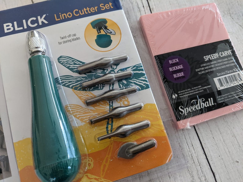 Beginner Rubber Stamp Carving Kit Learn to carve your own stamps